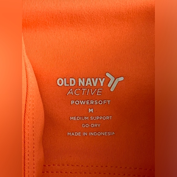 Old Navy Active Powersoft Orange Sports Bra - Picture 2 of 5